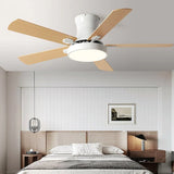 Ventilatore a Soffitto 5 Pale Stile Minimalista con Luce