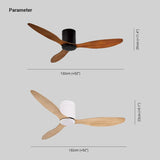 Nordico Ventilatore a Soffitto Legno Vintage