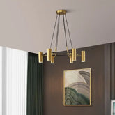Lampadario Cilindri Lusso Metallo Multi-luce