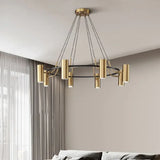 Lampadario Cilindri Lusso Metallo Multi-luce