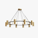 Lampadario Cilindri Lusso Metallo Multi-luce