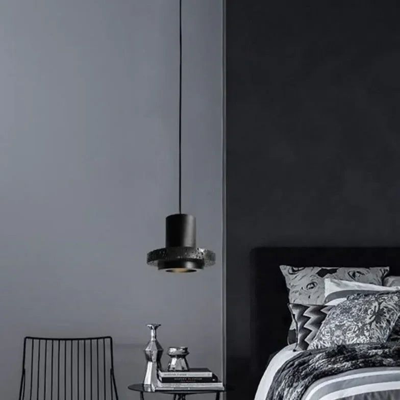 Lampadario per Camera da Letto Color Nero Stile Industriale