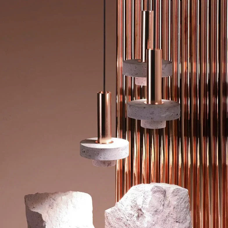 Lampadario a Cilindro Design Industriale Moderno