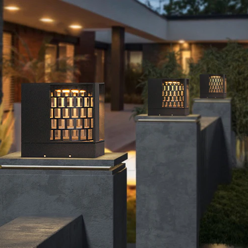 Grid Solar Outdoor Column Headlight