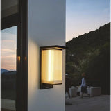 Applique da Esterno in Vetro LED Stile Moderno Nero