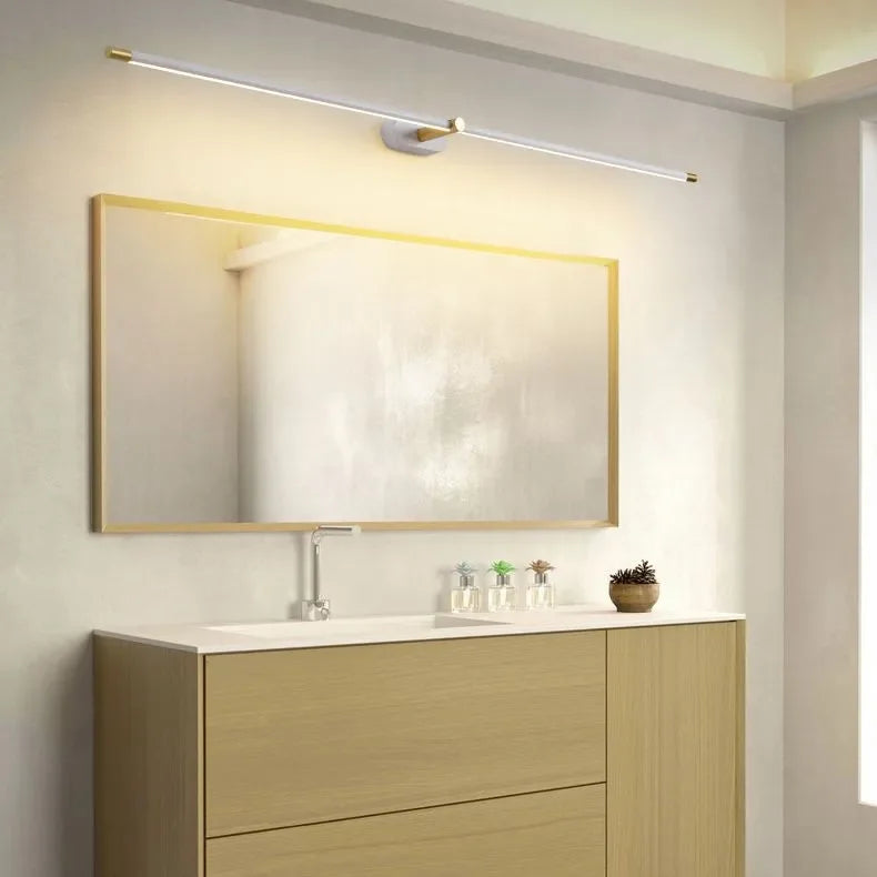 Lampade da Muro Moderne Nere Sottili Bagno