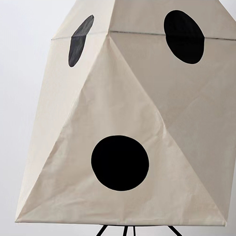 Lampada da Terra Carta Pois Design Geometrico
