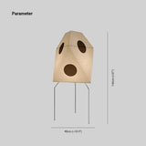 Lampada da Terra Carta Pois Design Geometrico