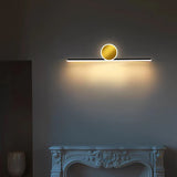 Gold Circular Line Led Bedroom Wall Lights