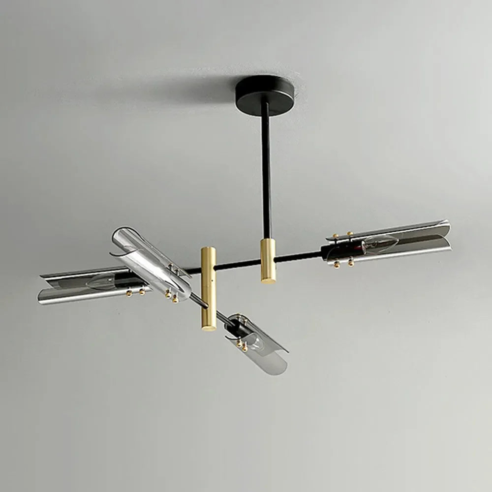 Lampada a LED Sospensione Design Incrociato in Vetro