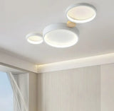 Plafoniera Cerchio Led Nordico Dimmerabile in Legno da Soffitto