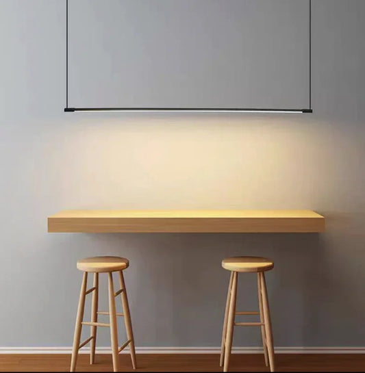 Lampadari Moderni Lineari LED Dimmerabili per Sala Pranzo Stile Minimalista