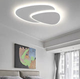 Plafoniera LED Doppia Luce Dimmerabile Bianco Design Moderno per Camera Letto