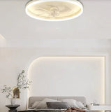 Ventilatore a Pale da Soffitto Silenzioso Bianco con Luce Design Moderno  Dimmerabili per Camera Letto