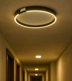 Plafoniera Tonda Led in Design Moderno per Corridoio
