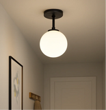 Plafoniera Sfera Vetro Led Design Moderno per Corridoio