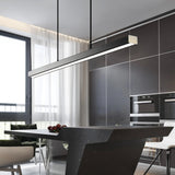 Lampadario Lineare LED Dimmerabile Design Moderno in Metallo per Sala Pranzo