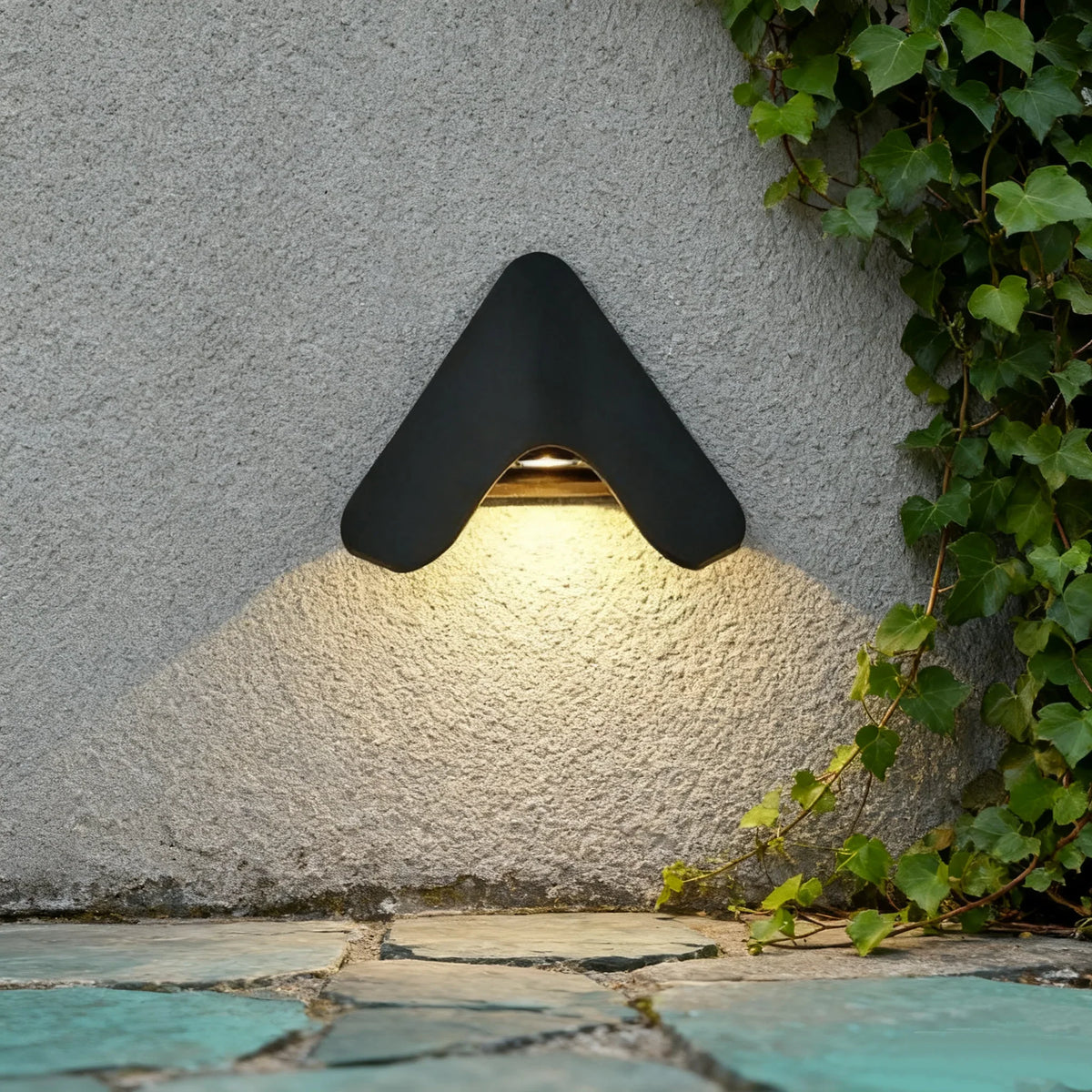 Applique da Esterno di Design LED in Metallo Moderno – L 20× H 17 cm