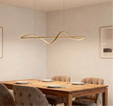 Lampadario Liberty Moderno Dimmerabile in Metallo per Sala Pranzo