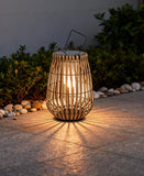 Lanterna Da Esterno Solare In Bambù Naturale Per Terrazzo