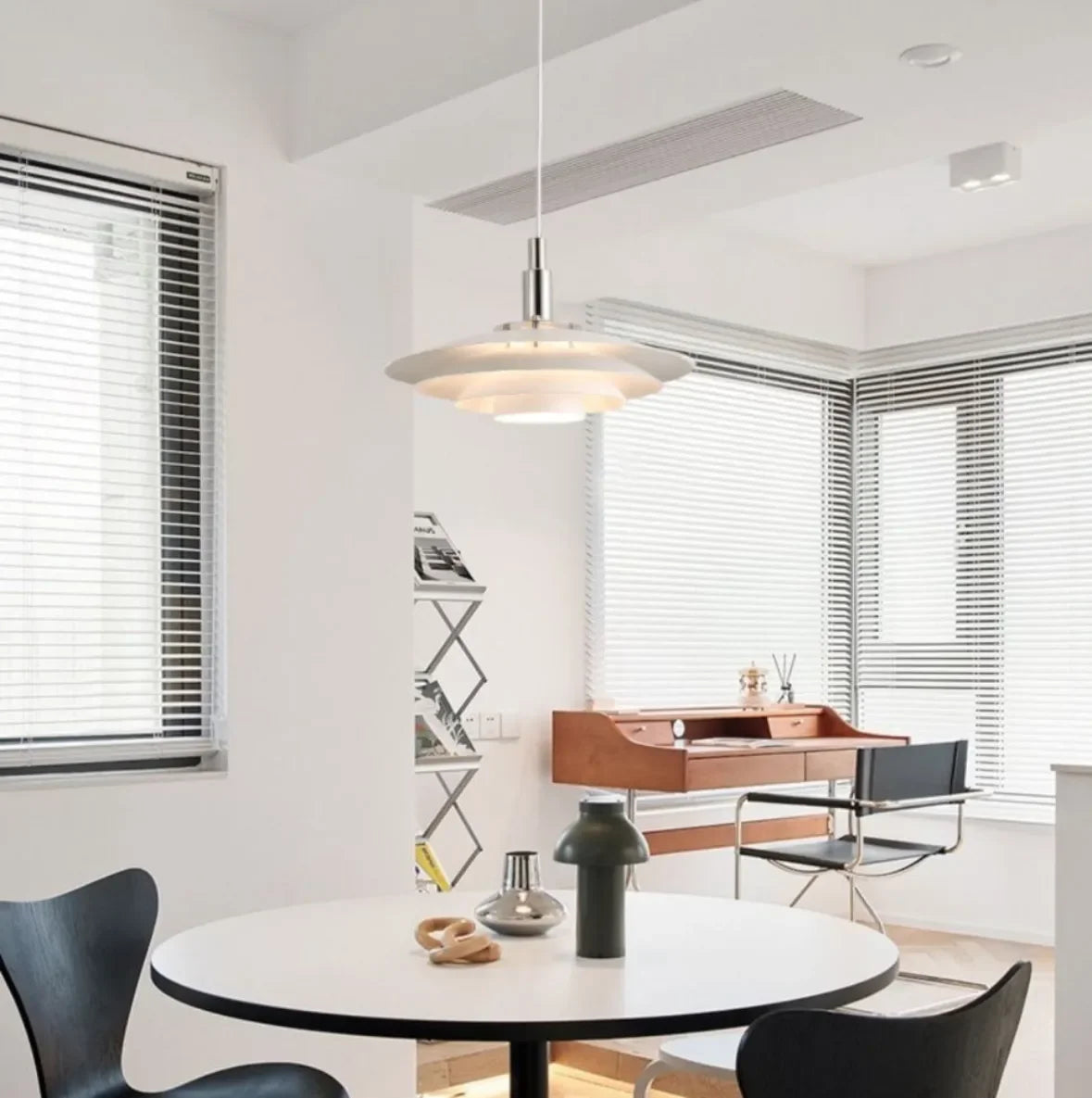 Lampadario a Disco LED Dimmerabili Design Moderno per Sala Pranzo