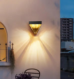 Applique Led Moderne da Esterno in Cristallo -H 14 × L 13 cm