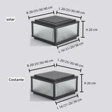 Lampioni da Giardino Led Solari Cube Design Moderno