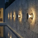 Applique da Esterno Moderne Di Design Solare in Metallo Nero