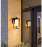 Applique da Parete Design Esterno LED Moderno Nero