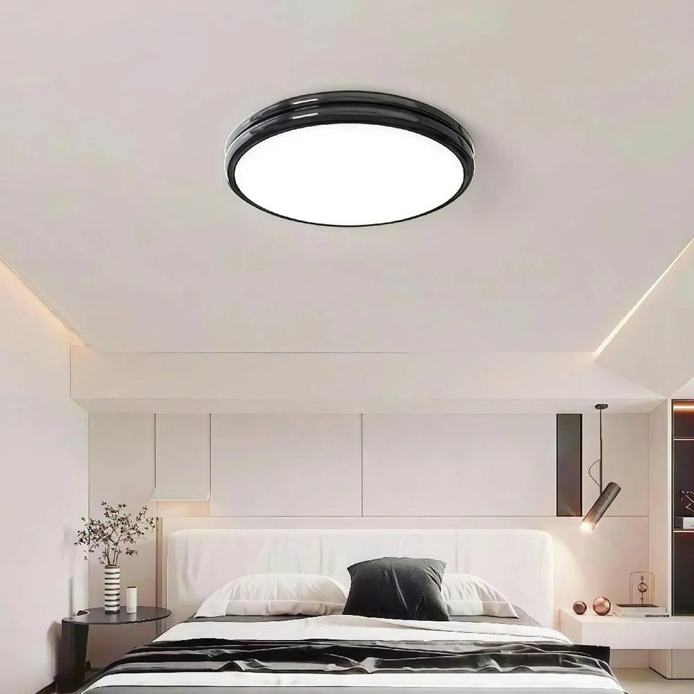 Plafoniera rotonda da soffitto stile nordico LED dimmerabile per camera da letto
