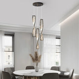 Elegante Lampadario in Cristallo Moderno a Spirale