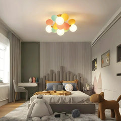 Plafoniera moderna per cameretta con sfere in vetro dimmerabile