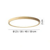 Plafoniera LED Soffitto Rotonda Stile Nordico in Legno Dimmerabile per Camera Letto