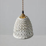 White Ceramic Lampshade Modern Pendant Light