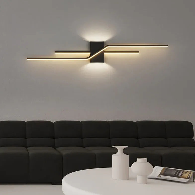 Geometria LED LED lineare Luci da parete moderna