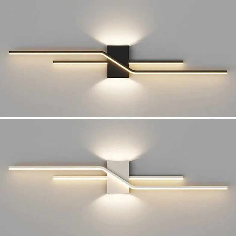 Geometria LED LED lineare Luci da parete moderna