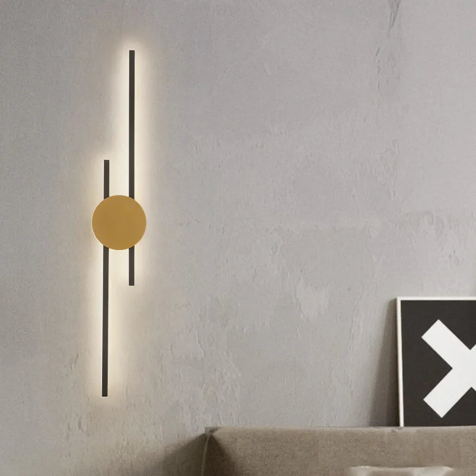 Lampada sospensione doppia luce design geometrico moderno