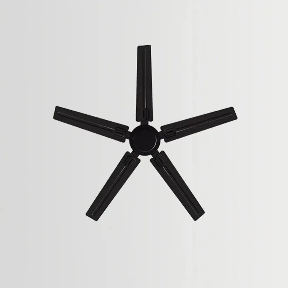 Black Three-Blade Industrial Dining Ceiling Fan