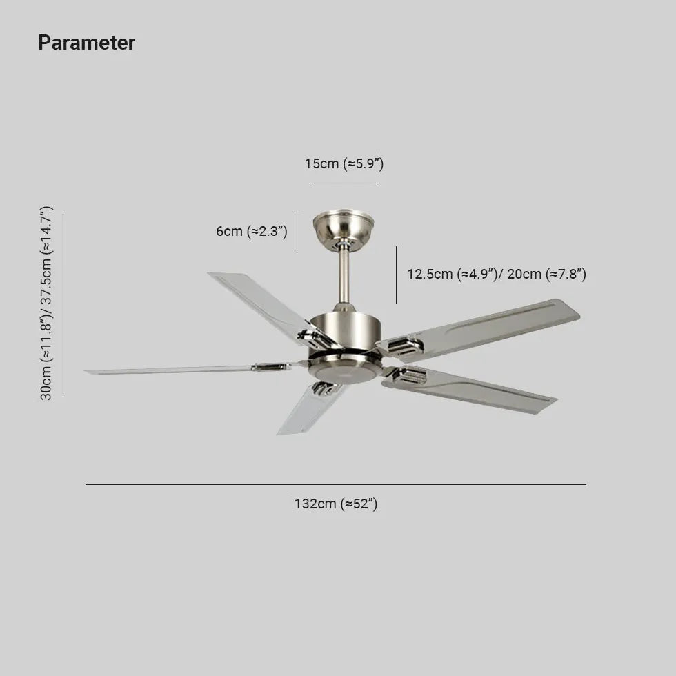 Ventilatori a soffitto industriali in metallo argentato