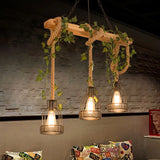 Rural Vintage Wooden Pendant Light