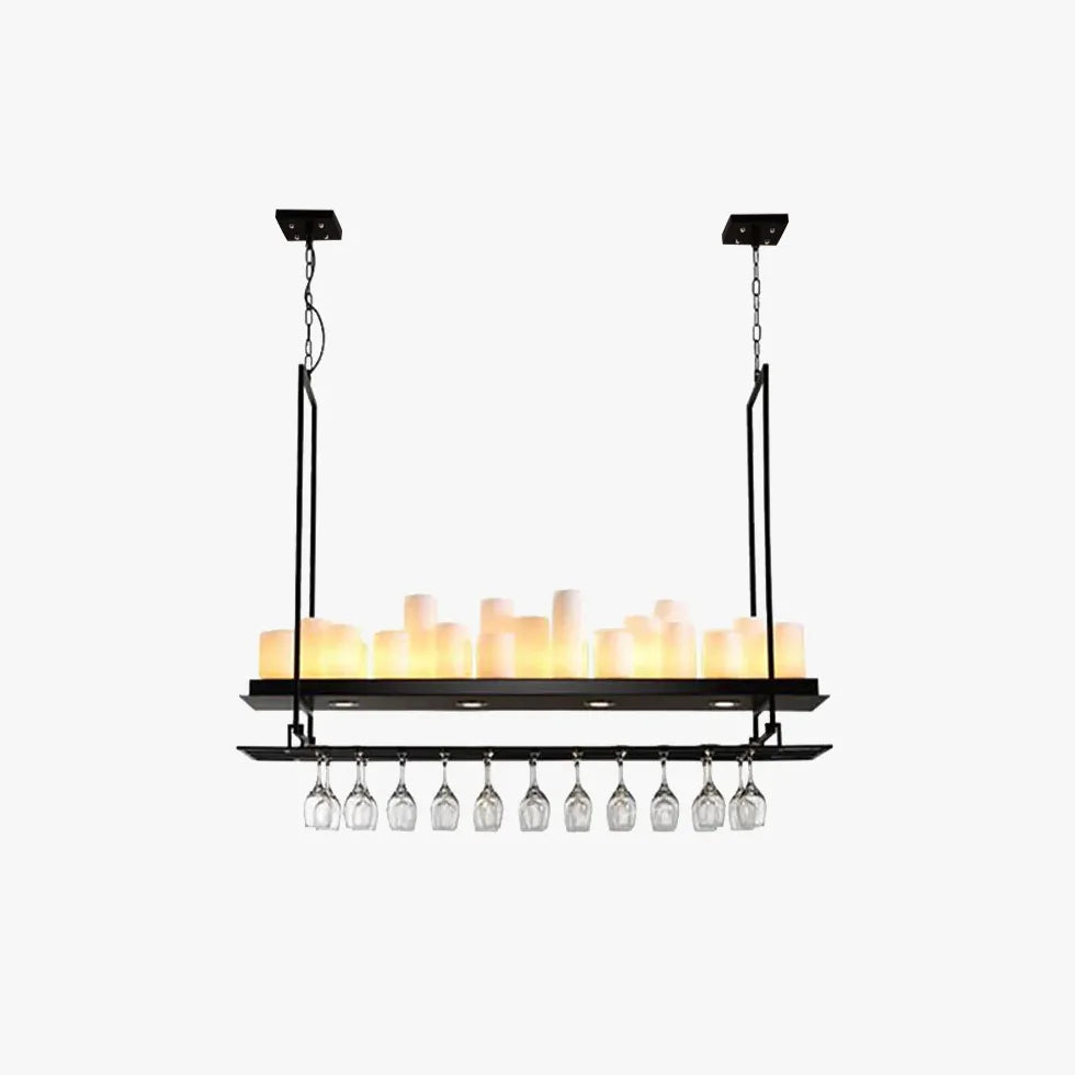 Candle Holder Black Dining Room Pendant Light