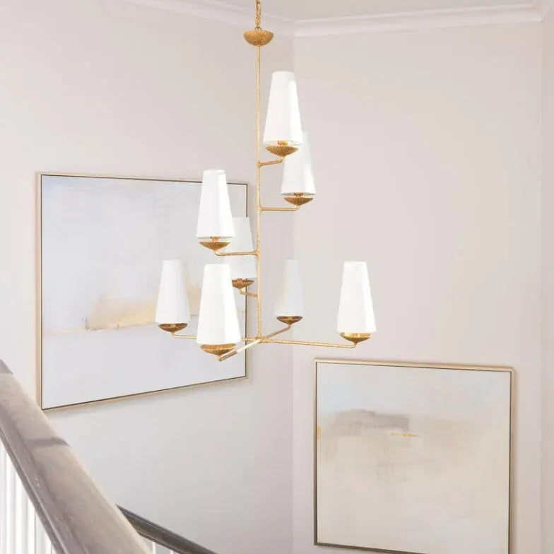 Tapered Chain Living Room LED Chandelier