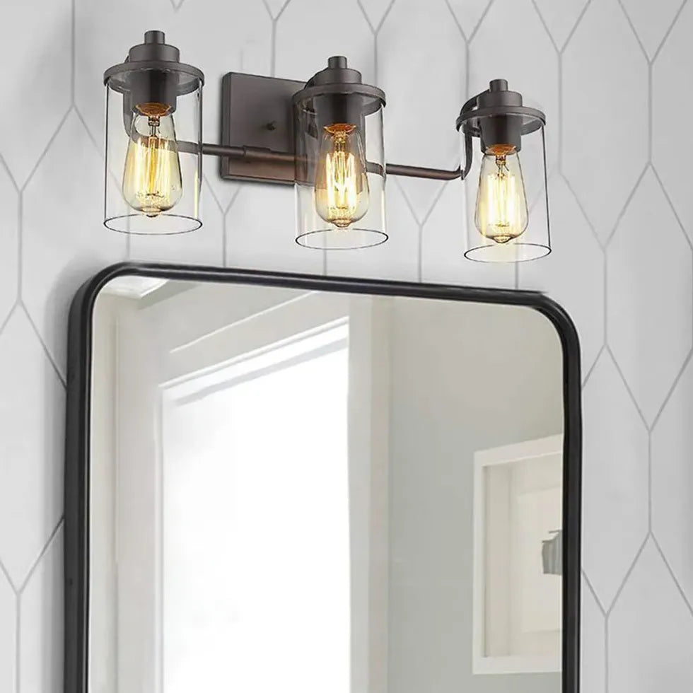 Black Bathroom Wall Light Industrial