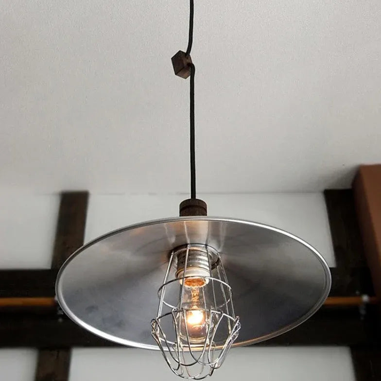 Silver Metal Industrial Kitchen Pendant Light