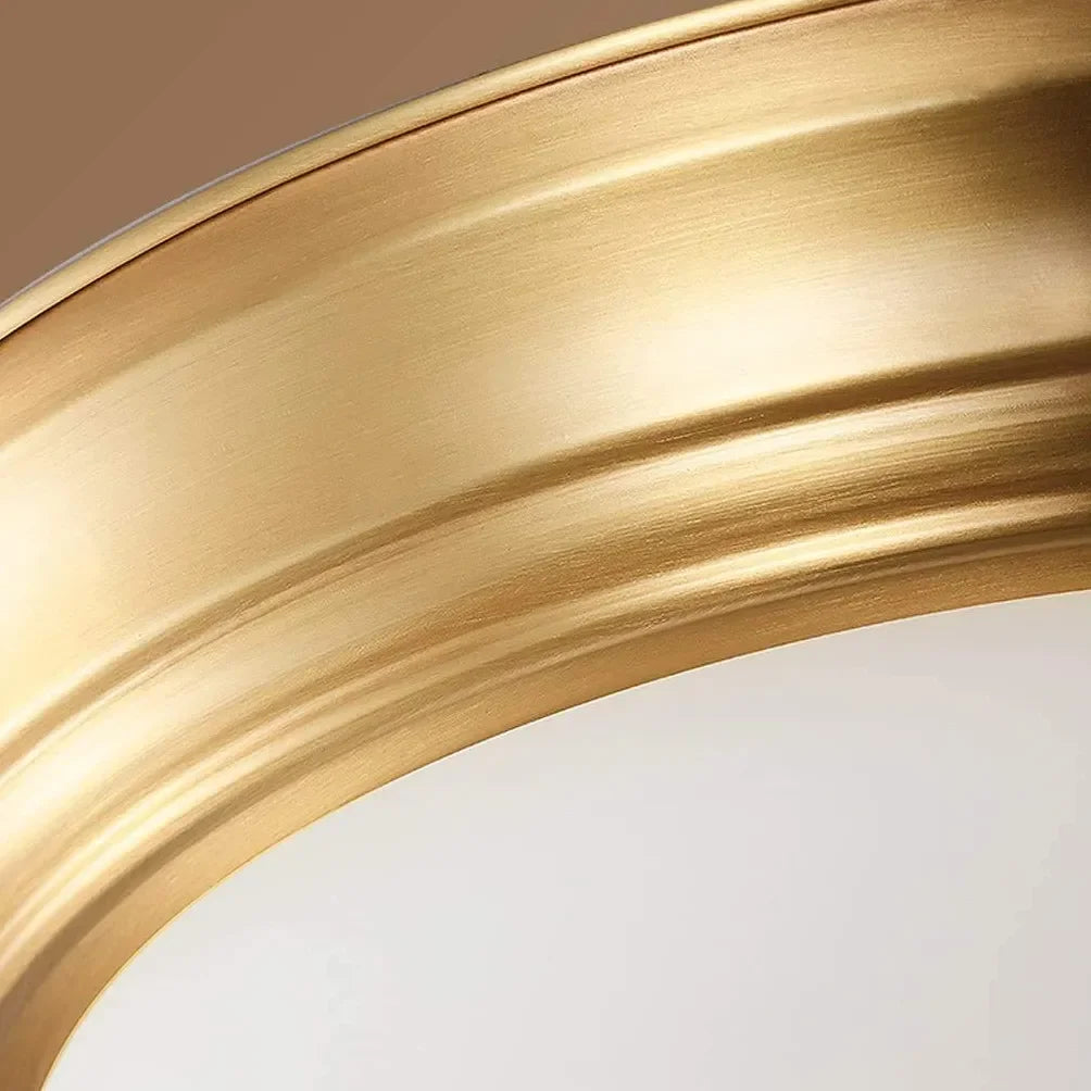 Plafoniera Incasso Led Stile Vintage Dorato