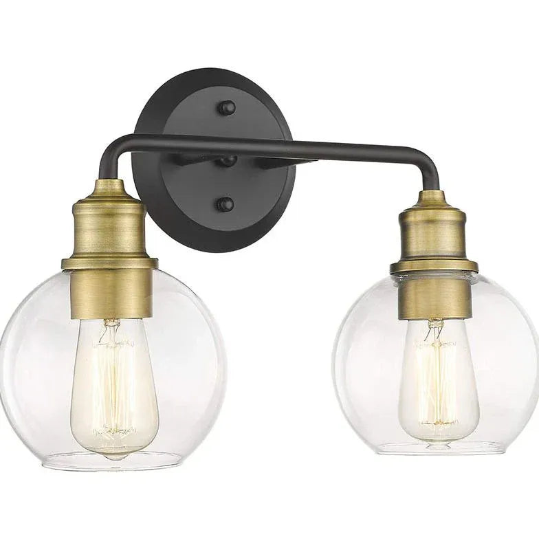 Glass Lampshade Vintage Bathroom Wall Lights