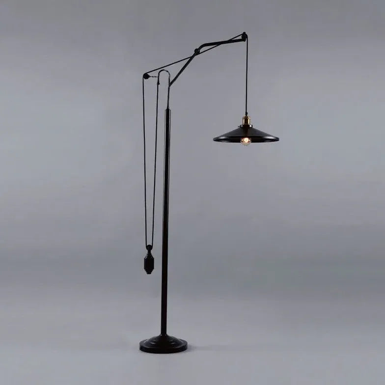 Design appeso regolabile Lampada del pavimento nero