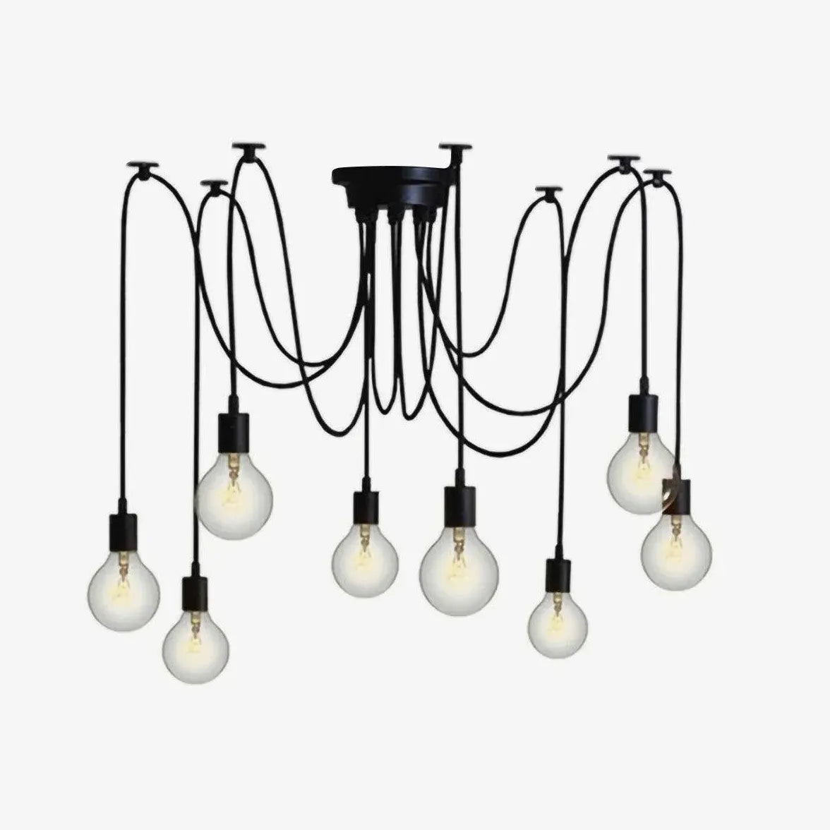 Lampadari per cucina a led Moderni neri