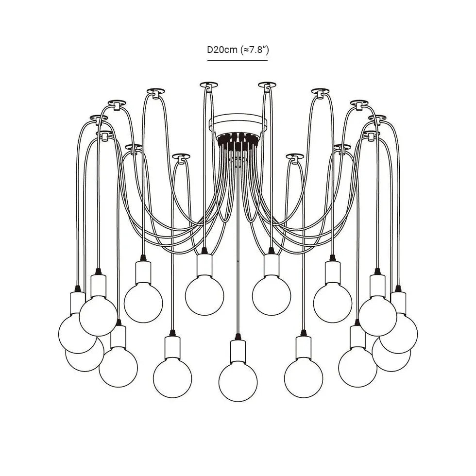 Lampadari per cucina a led Moderni neri