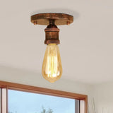 Plafoniere Industriali a Led Lampadine Esposte Design